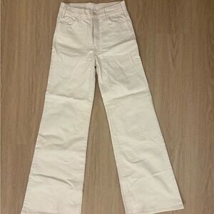 Mother Cream Hustler Roller Heel Jeans